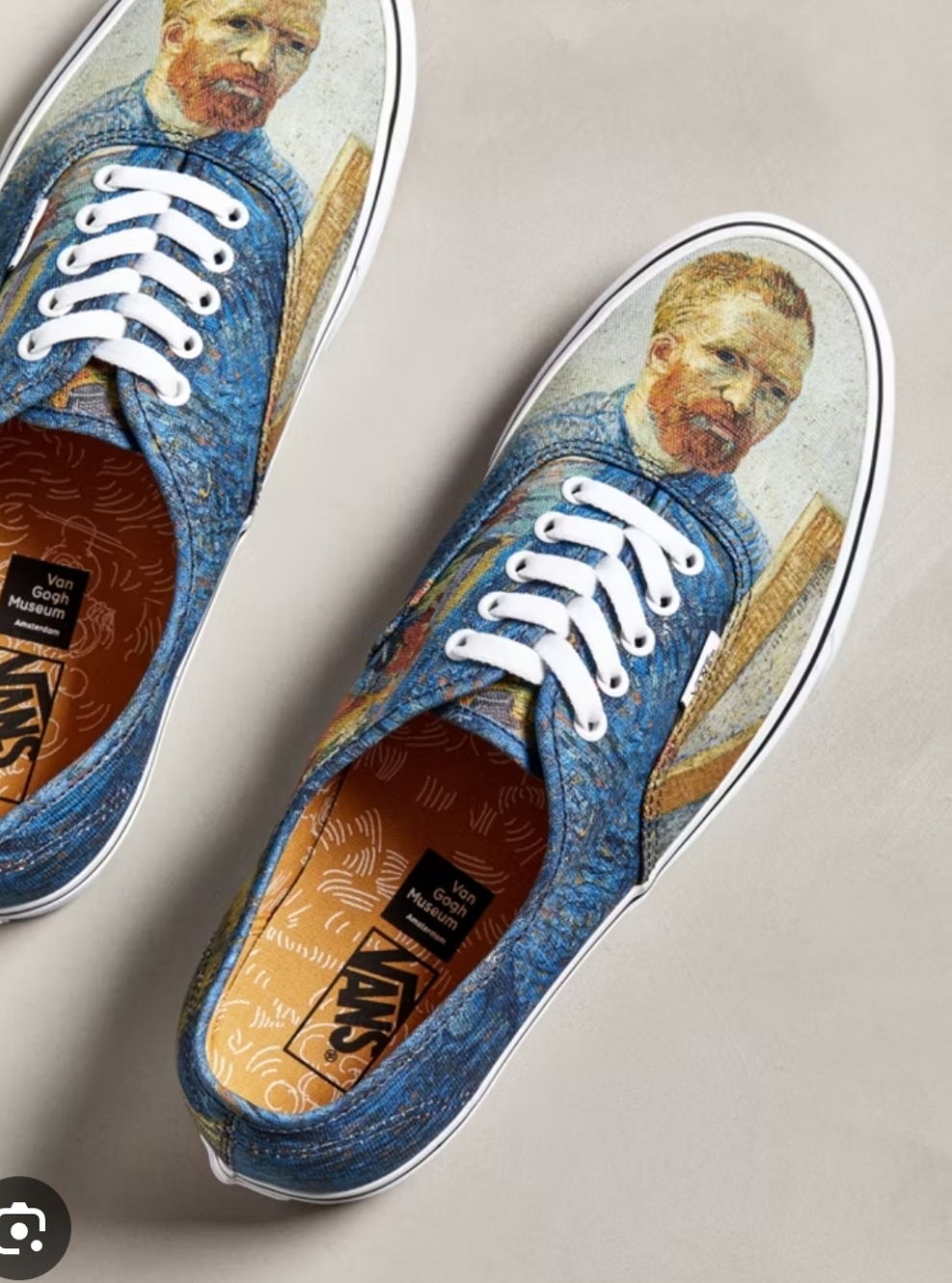 Vans Van Gogh Blue Printed Low-Top Sneakers / Unisex